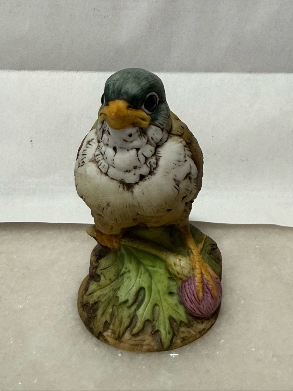 Andrea By Sadek Figurine Vtg Gold Finch 6350
